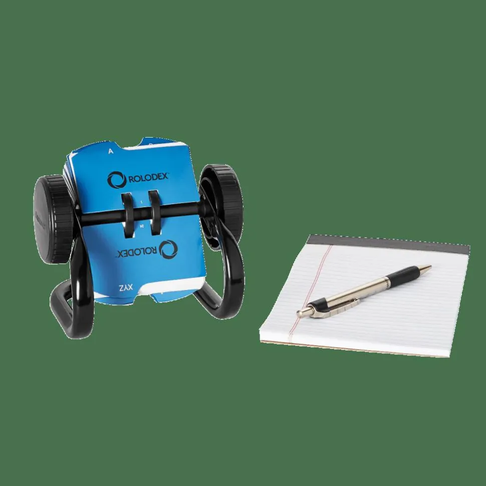 Rolodex Mini Classic Rotary Card File, 1 3/4" x 3 1/4", 250 Cards, Black