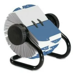 Rolodex Open Metal Single Rotary File, 2 1/4