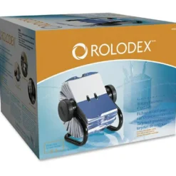 Rolodex Rotary Business Card File, 400-Card Capacity, Black