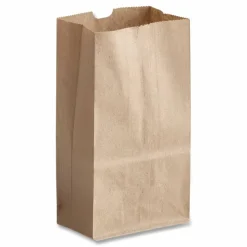 Ross & Wallace Paper Products Grocery Paper Bags, 1# Size, 30# Basis Weight, 3.5" x 2.25" x 6.63", Kraft, 500/Bundle