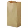 Ross & Wallace Paper Products Grocery Paper Bags, 12# Size, 50# Basis Weight, 7" x 4.38" x 13.75", Kraft, 500/Bundle