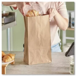 Ross & Wallace Paper Products Grocery Paper Bags, 12# Size, 50# Basis Weight, 7