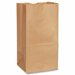 Ross & Wallace Paper Products Grocery Paper Bags, 20# Size, Extra-Heavy-Duty, 60# Basis Weight, 8.25" x 5.25" x 16.13", Kraft, 500/Bundle