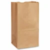 Ross & Wallace Paper Products Grocery Paper Bags, 8# Size, 35# Basis Weight, 6" x 3.88" x 12.5", Kraft, 2,000/Bundle