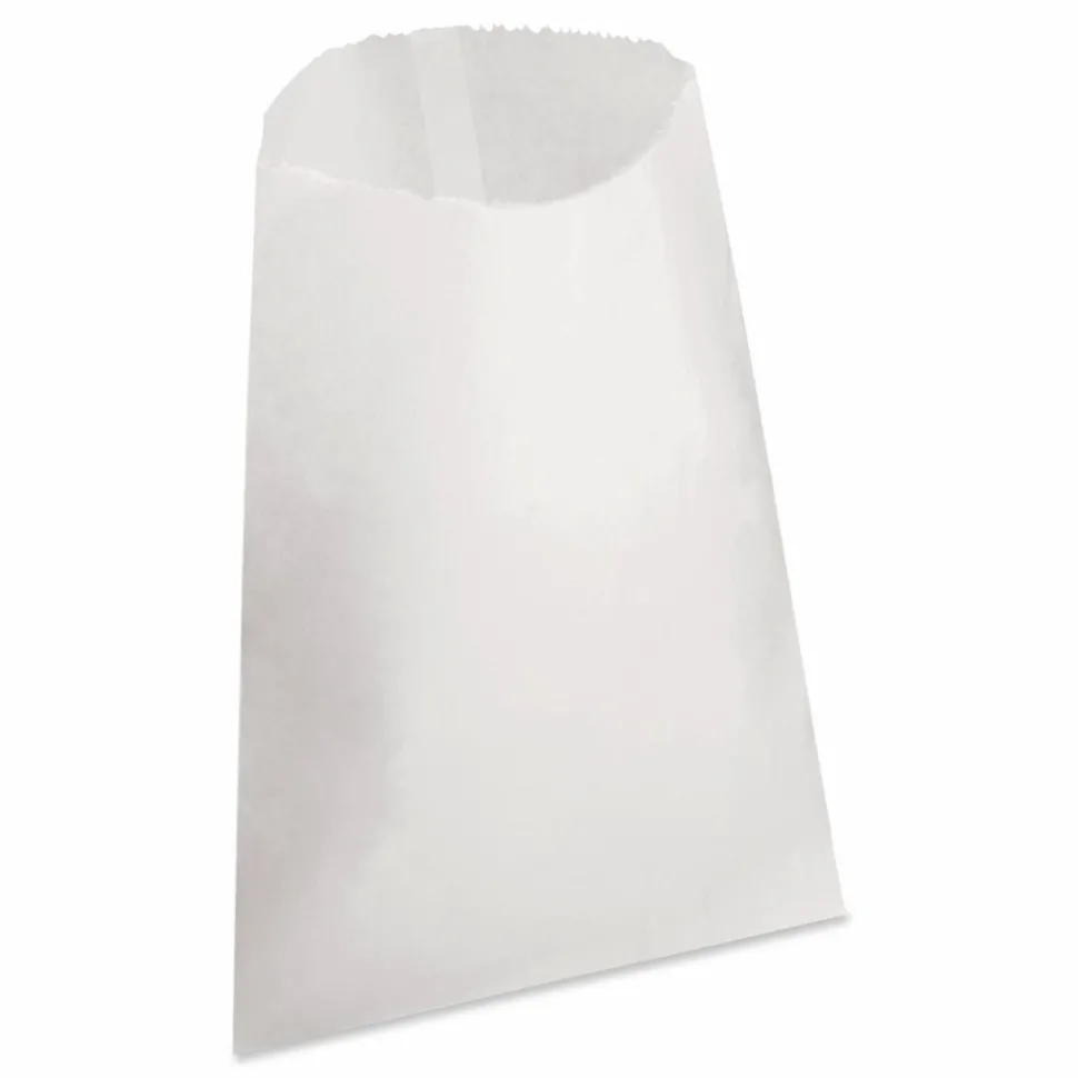 Ross & Wallace Paper Products Grocery Bag, 30# Size, 30# Basis Weight, 7.5" x 10.5", White, 500/Box