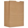 Ross & Wallace Paper Products Grocery Paper Bags, 1/6 BBL Size, 57# Basis Weight, 12" x 7" x 17", Kraft, 500/Bundle