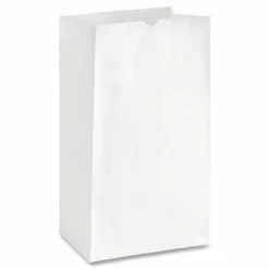Ross & Wallace Paper Products Grocery Paper Bags, 16# Size, 40# Basis Weight, 7.75" x 4.75" x 16", White, 500/Bundle