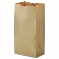 Ross & Wallace Paper Products Grocery Paper Bags, 12# Size, 40# Basis Weight, 7" x 4.38" x 13.75", Kraft, 500/Bundle