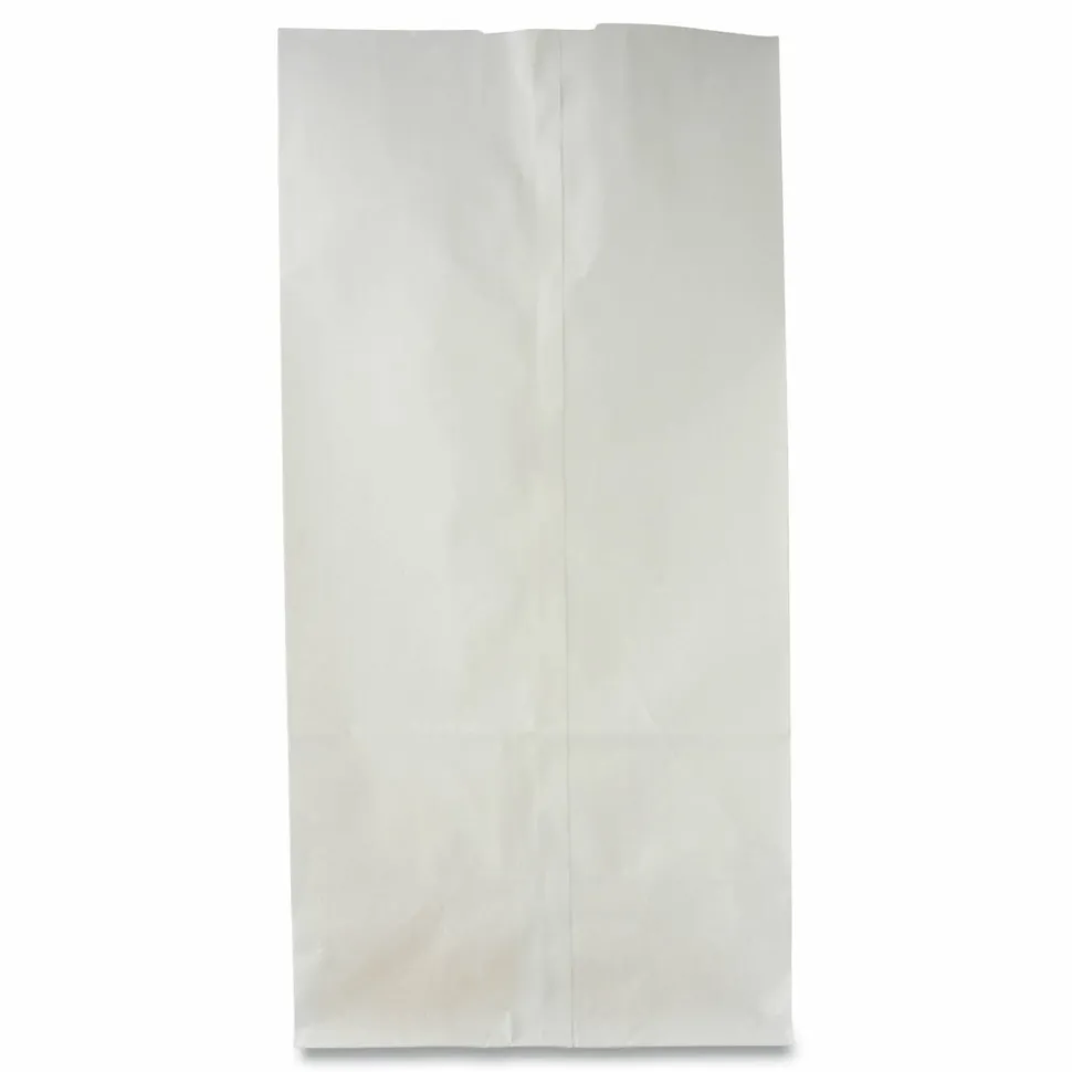 Ross & Wallace Paper Products Grocery Paper Bags, 6# Size, 35# Basis Weight, 5.88" x 3.63" x 11", White, 500/Bundle