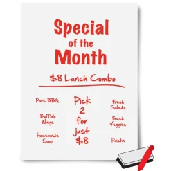 Royal Brites Dual-Sided Dry-Erase Poster Board, 22" x 28", White
