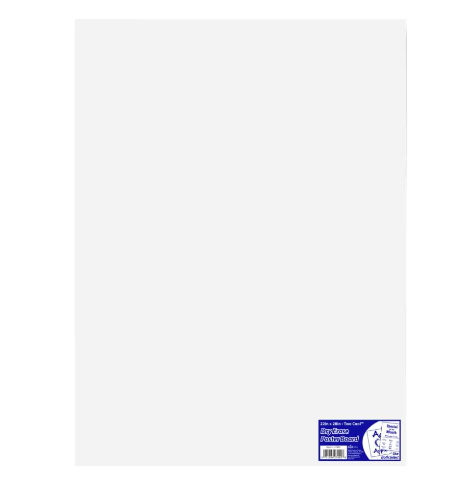 Royal Brites Dual-Sided Dry-Erase Poster Board, 22" x 28", White