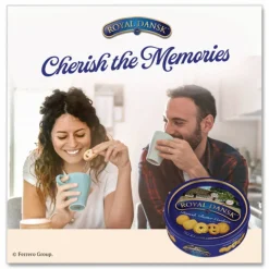 Royal Dansk Cookies, Danish Butter, 12oz Tin