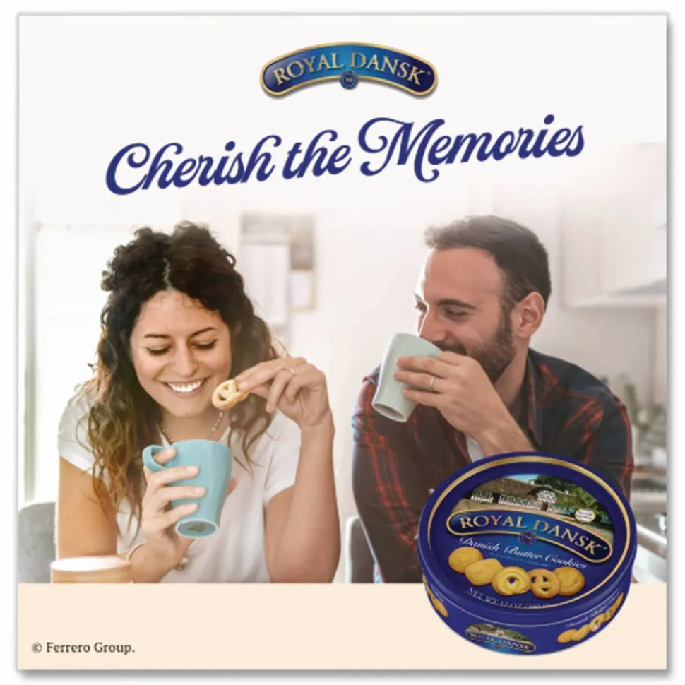 Royal Dansk Cookies, Danish Butter, 12oz Tin