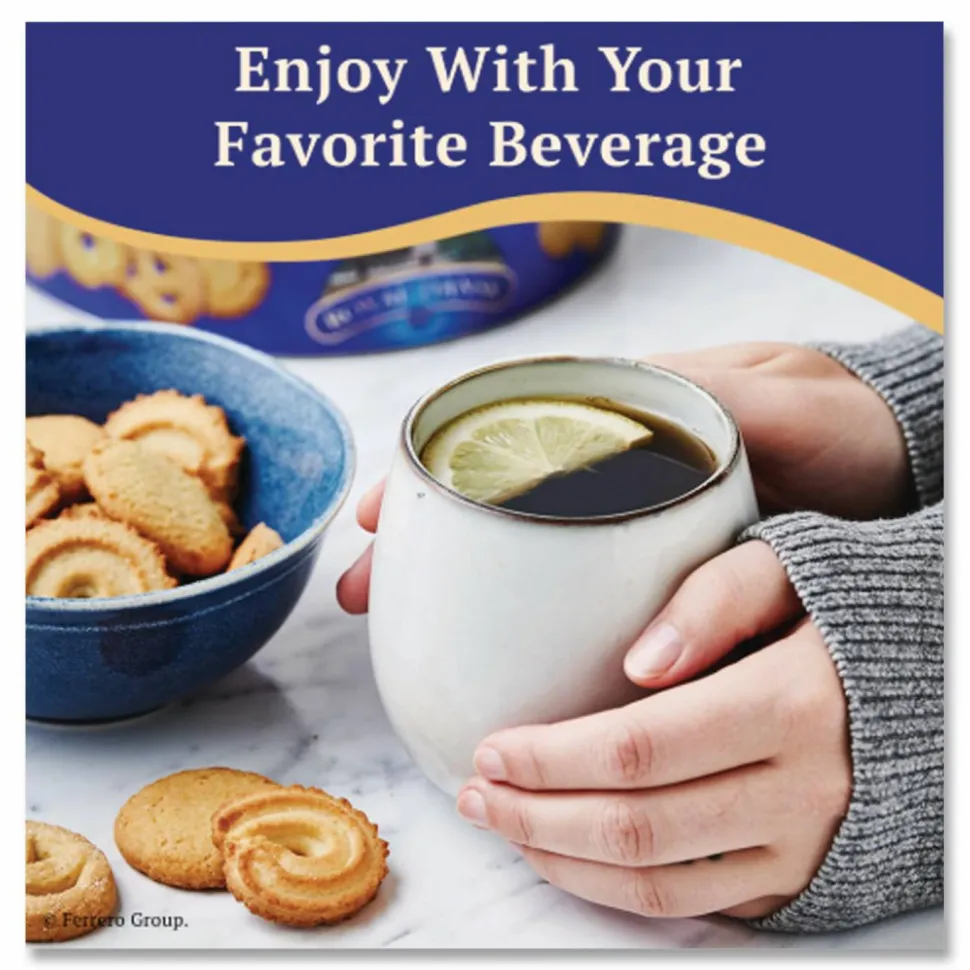 Royal Dansk Cookies, Danish Butter, 12oz Tin