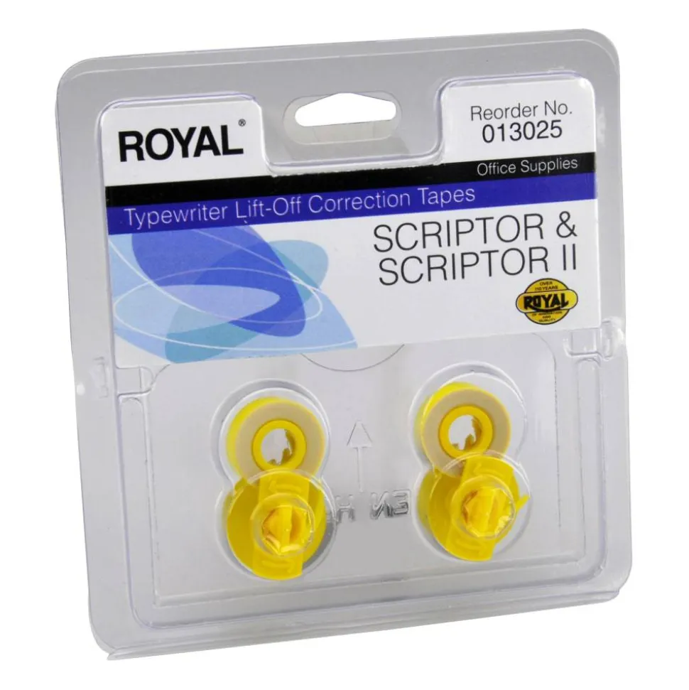 Royal Lift-Off Typewriter Correction Tapes, 013025, Pack Of 2