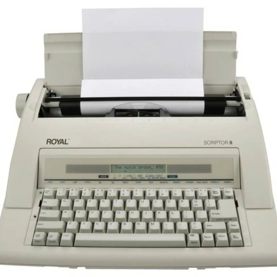 Royal Portable Electronic Typewriter With Memory an Display