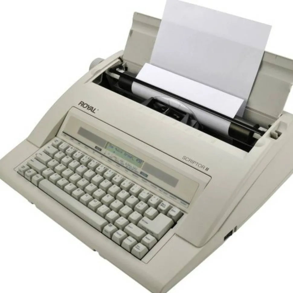 Royal Portable Electronic Typewriter With Memory an Display