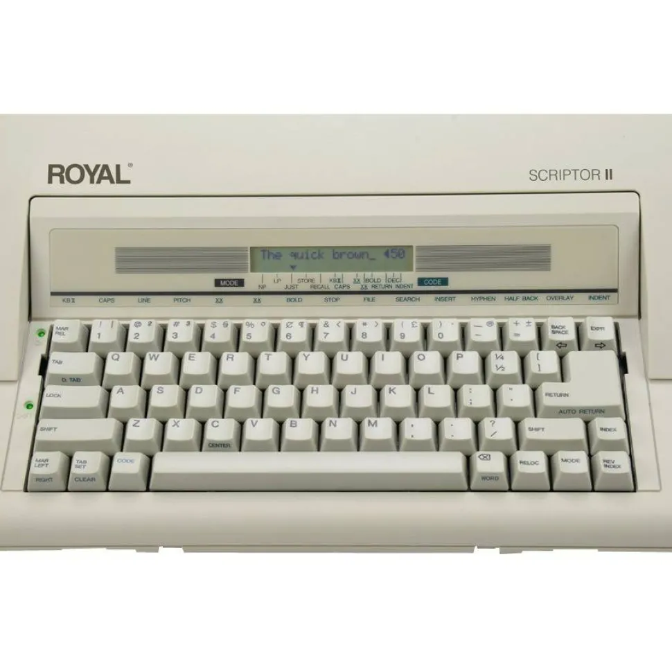 Royal Portable Electronic Typewriter With Memory an Display