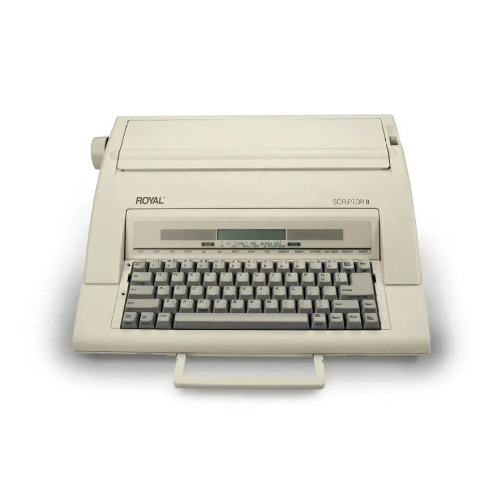 Royal Portable Electronic Typewriter With Memory an Display