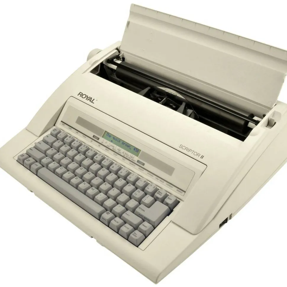 Royal Portable Electronic Typewriter With Memory an Display