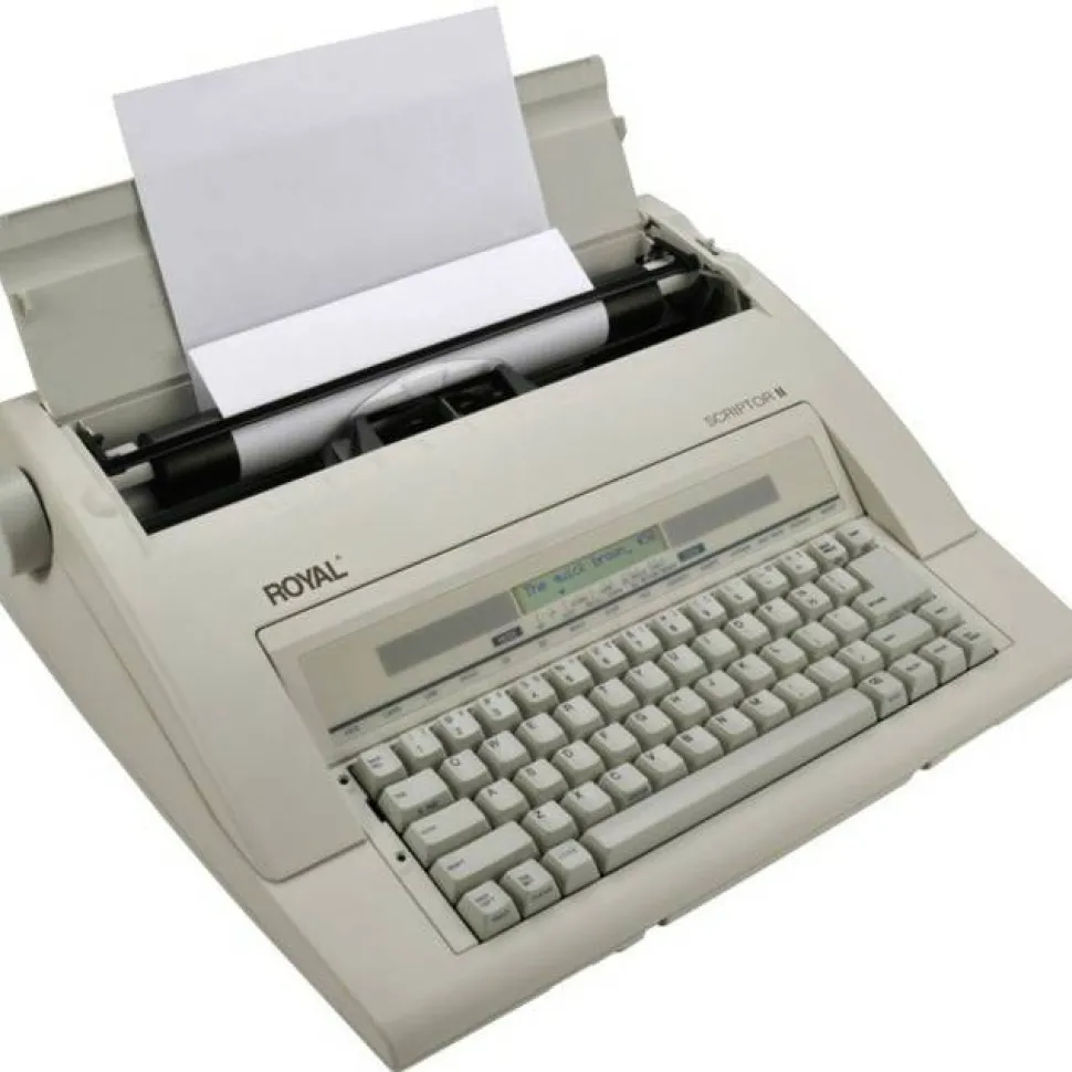 Royal Portable Electronic Typewriter With Memory an Display