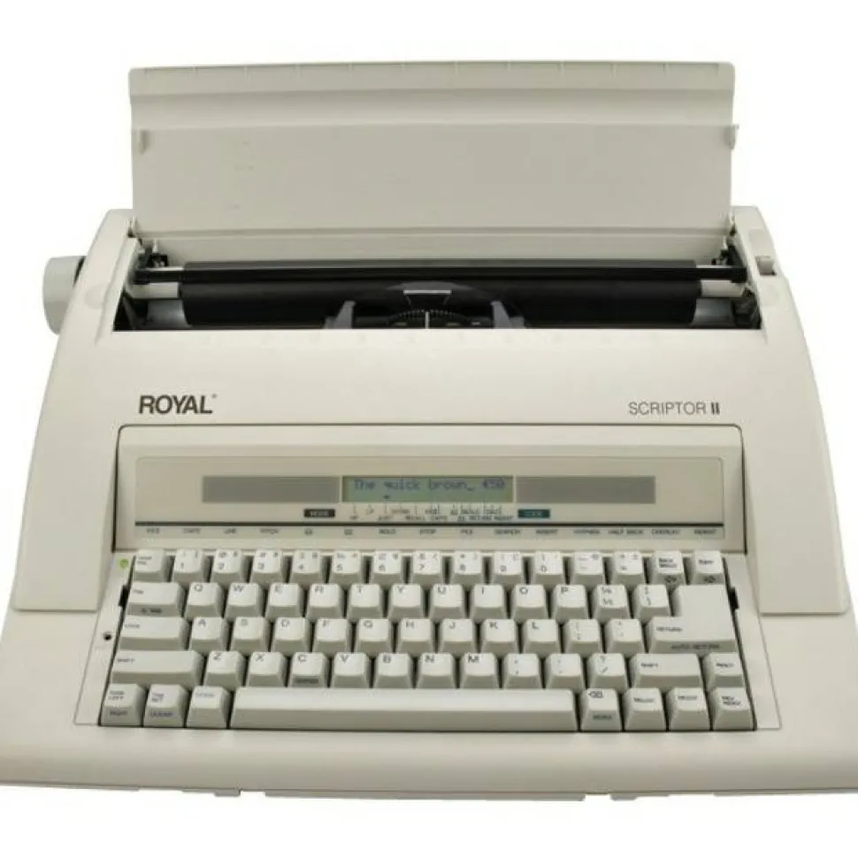 Royal Portable Electronic Typewriter With Memory an Display