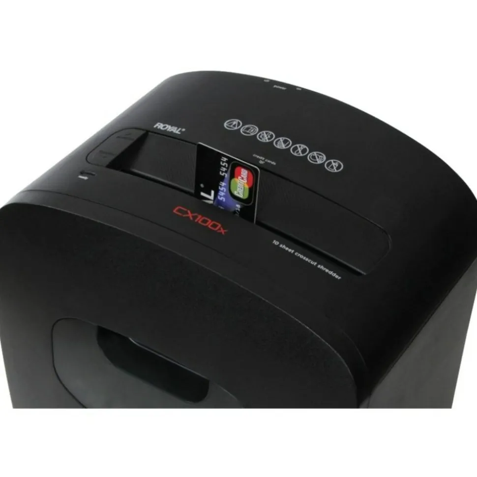 Royal 10 Sheet Cross-Cut Shredder, 100X