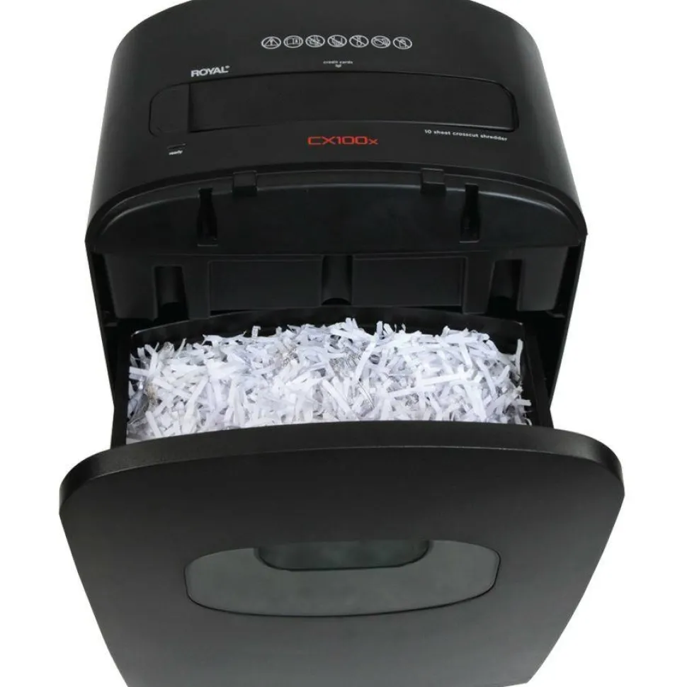 Royal 10 Sheet Cross-Cut Shredder, 100X
