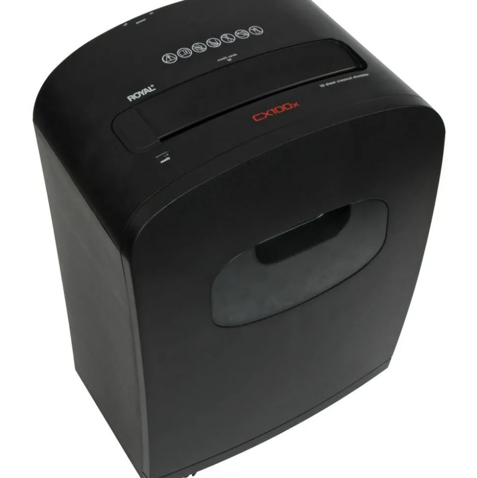 Royal 10 Sheet Cross-Cut Shredder, 100X