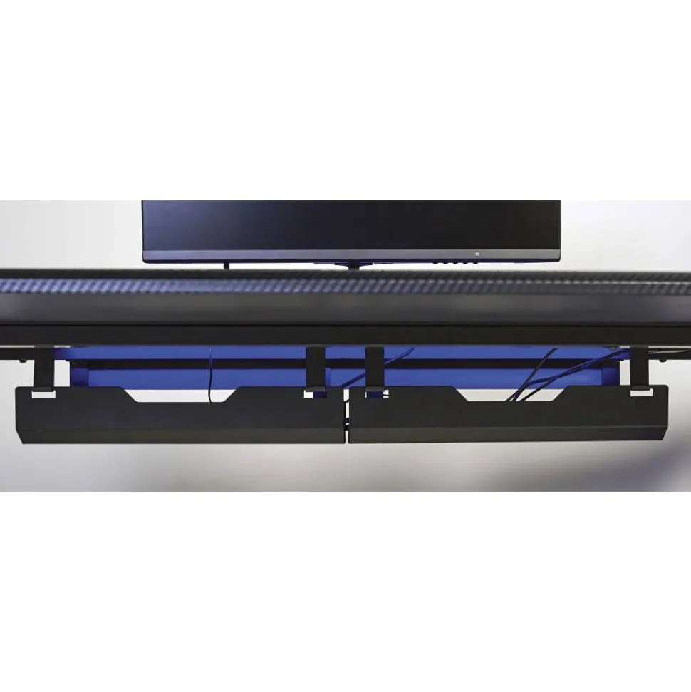 RS Gaming Mergence 60"W RGB Gaming Computer Desk With 10 Acoustic Panels, Black
