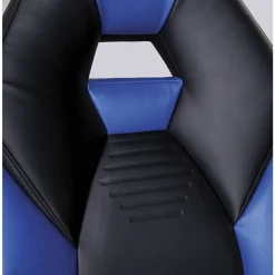 RS Gaming RGX Faux Leather High-Back Gaming Office Chair, Black/White, BIFMA Compliant