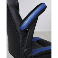 RS Gaming RGX Faux Leather High-Back Gaming Office Chair, Black/Red, BIFMA Compliant
