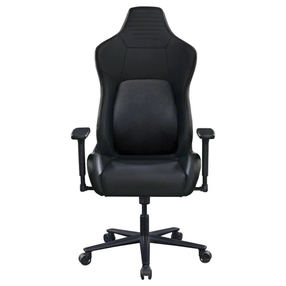RS Gaming Vertex Ergonomic Faux Leather High-Back Gaming Office Chair, Black, BIFMA Compliant