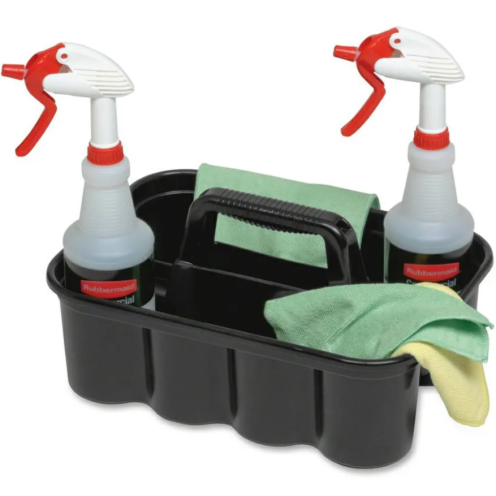 Rubbermaid Commercial Deluxe Carry Caddy, Black