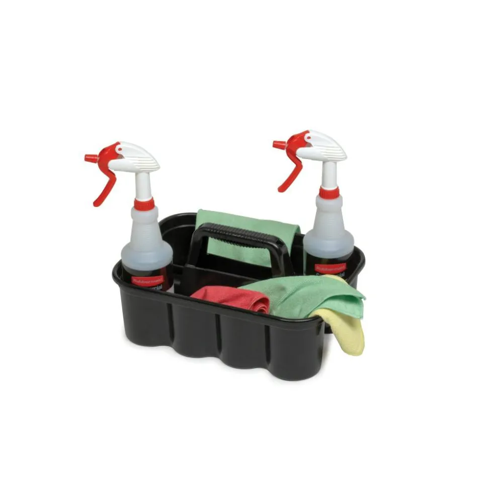 Rubbermaid Commercial Deluxe Carry Caddy, Black