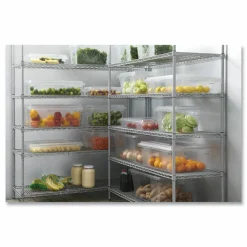Rubbermaid Commercial Food/Tote Boxes, 3.5 gal, 18 x 12 x 6, Clear, Plastic
