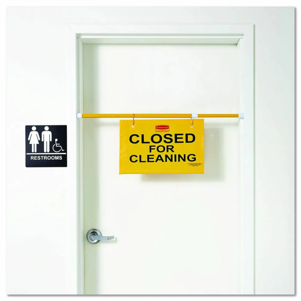 Rubbermaid Commercial Site Safety Hanging Sign, 50 x 1 x 13, Yellow