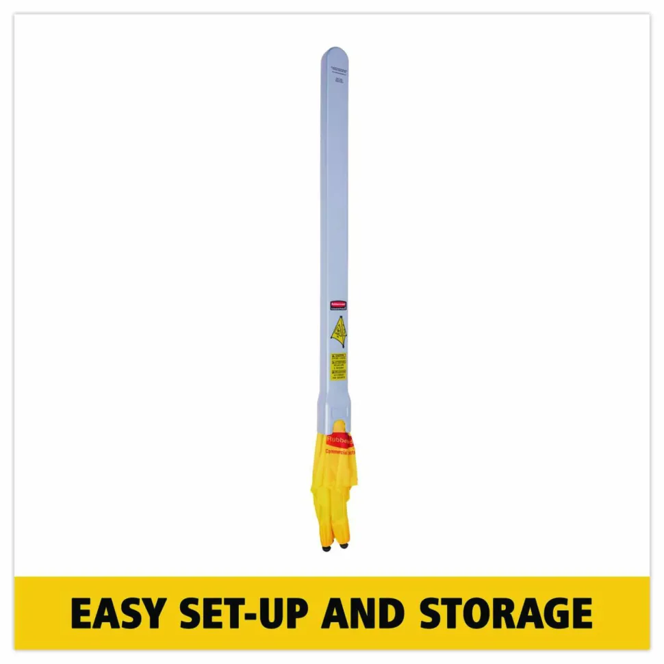 Rubbermaid 3-Sided Wet Floor Safety Cone, 30" x 21" x 21", Yellow