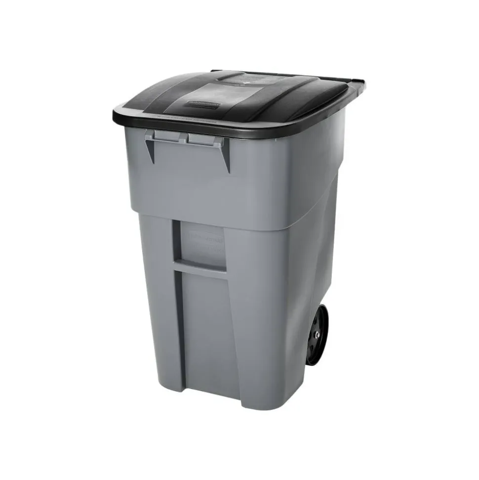 Rubbermaid Brute Big Wheel Container, 50 Gallons, Gray