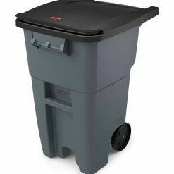 Rubbermaid Brute Big Wheel Container, 50 Gallons, Gray