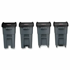 Rubbermaid Brute Big Wheel Container, 50 Gallons, Gray