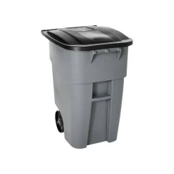 Rubbermaid Brute Big Wheel Container, 50 Gallons, Gray