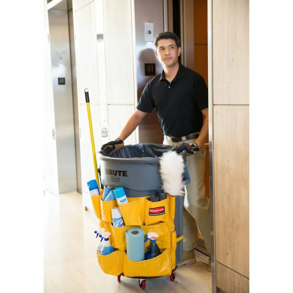 Rubbermaid Brute Caddy Bag, 20 1/2"H x 20"W, Yellow