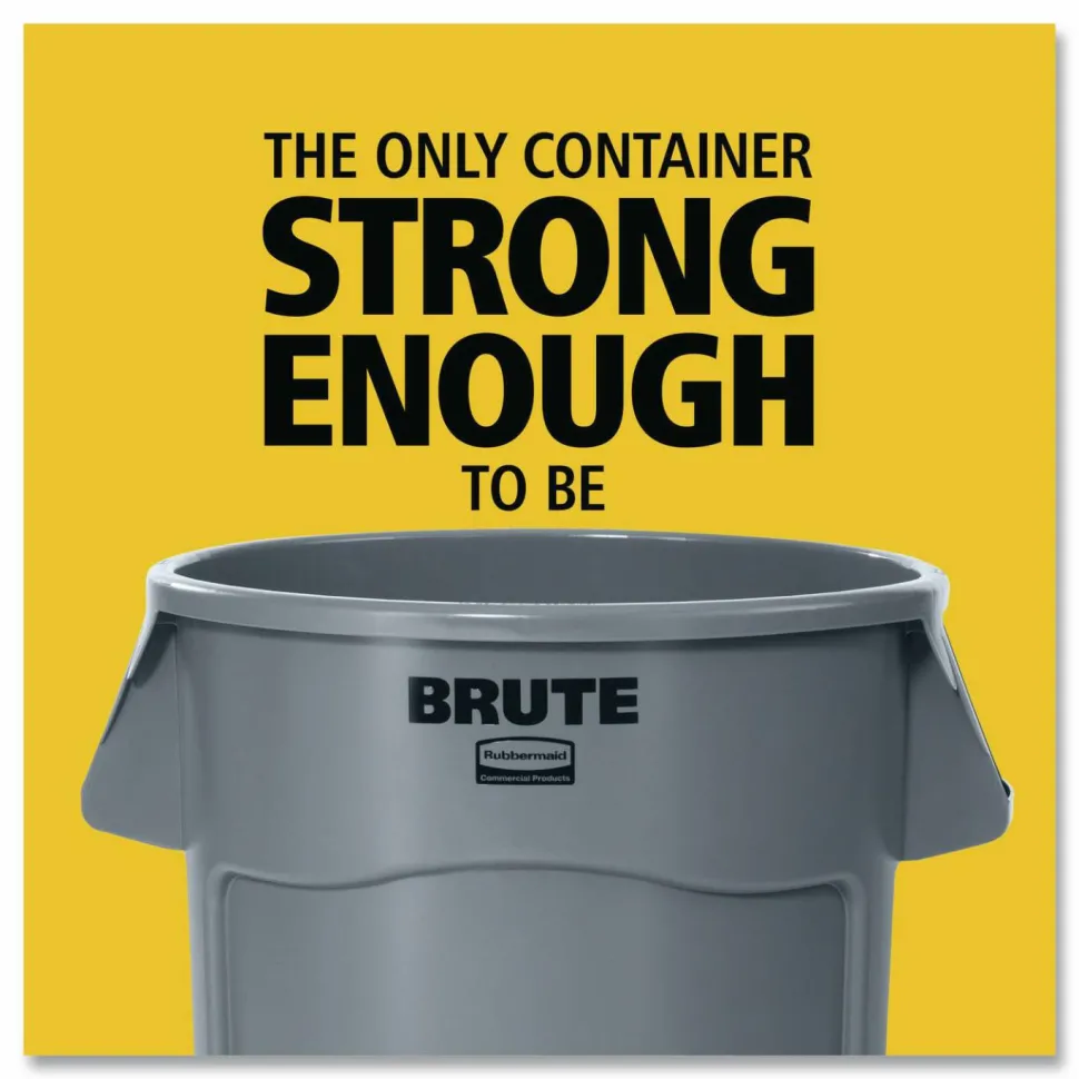 Rubbermaid Brute 44-Gallon Waste Container, Gray