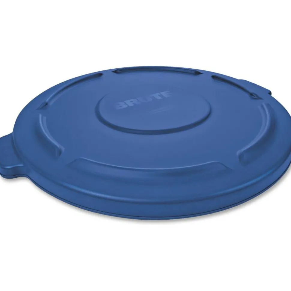 Rubbermaid Brute 2631 - Waste basket lid - round - high-density polyethylene (HDPE) - blue - for P/N: FG263206 BLUE