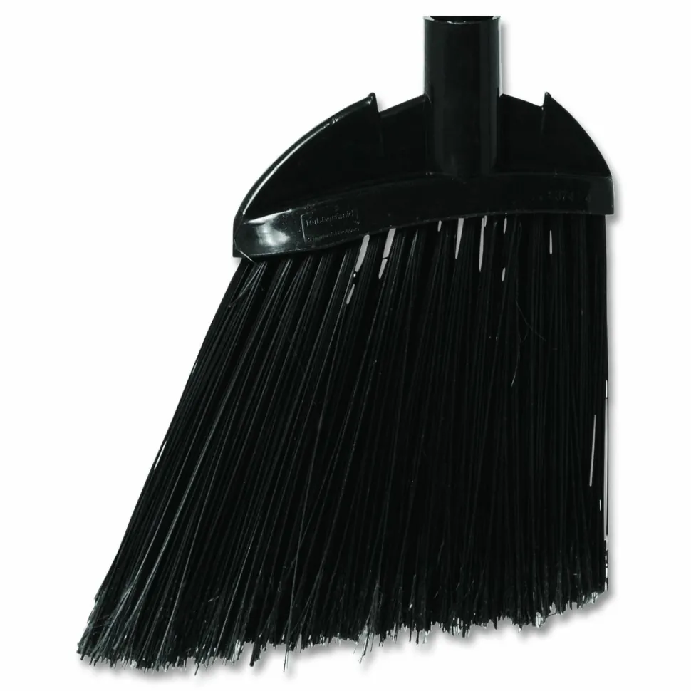 Rubbermaid Commercial Angled Lobby Broom, Poly Bristles, 35" Length, Black