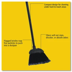 Rubbermaid Commercial Angled Lobby Broom, Poly Bristles, 35