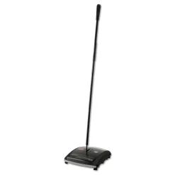 Rubbermaid Commercial Brushless Mechanical Sweeper, 44" Handle, Black/Yellow