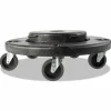 Rubbermaid Commercial Brute Quiet Dolly, 250 lb Capacity, 18.25" Diameter x 6.63"h, Black