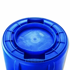 Rubbermaid Commercial Brute Recycling Container, 44 gal, Polyethylene, Blue